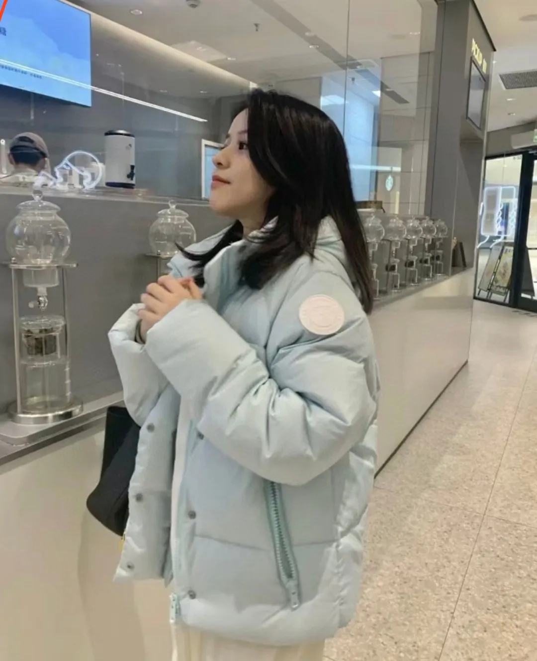 🇨🇦Canada Goose "Canada Goose" 🇨🇦White label capsule down jacket#melting water blue#Upper body picture